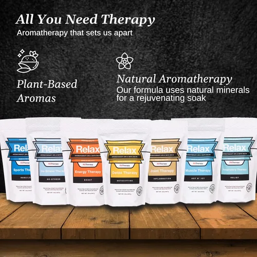 Miniatura 4 de Relax Spa & Bath, Epsom & Sales del Mar Muerto, sales de baño de aromaterapia para bañera de hidromasaje, baño o spa, infundidas con magnesio, 32
