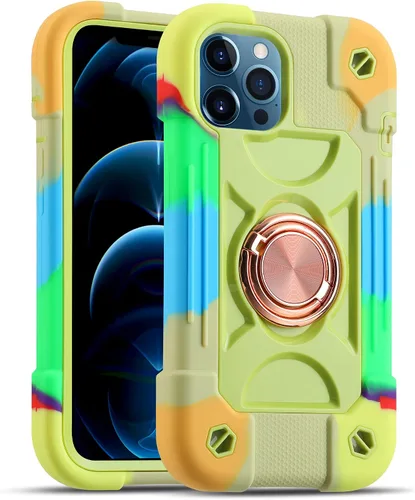 Miniatura 96 de MARKILL Funda compatible con iPhone Air de 6.5 pulgadas 2025 con soporte de anillo giratorio de 360 grados, protección contra caídas de grado