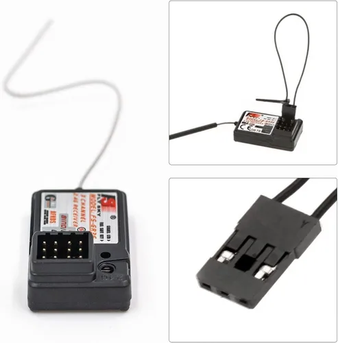 Miniatura 5 de Flysky FS-GR3E Receptor AFHDS de largo alcance 3CH 2.4GHz Receptor de superficie para FS-GT2 FS-GT2B FS-GT3B FS-GT3C FS-IT4S Transmisor RC Car Boat
