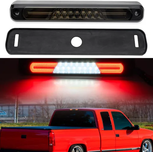 Miniatura 3 de Tercera luz de freno LED de repuesto para 1994-2000 OBS Chevy C1500 K1500 C/K Camiones de cabina extendida GMT400 LED rojo 3er centro de freno