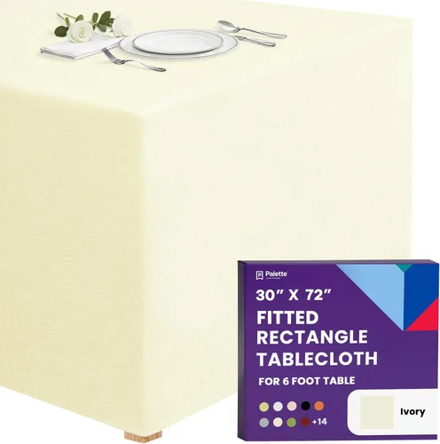 Miniatura 24 de Gee Di Moda - Mantel rectangular a medida en poliéster lavable para mesa de 4 pies, ideal para mesa de bufé, fiestas, cenas, bodas, vacaciones