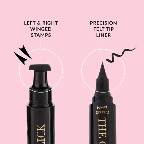 Miniatura 7 de The Quick Flick Sello delineador de ojos con alas, impermeable y a prueba de manchas, vegano, delineador de ojos de gato, sello de alas de 0.197 in