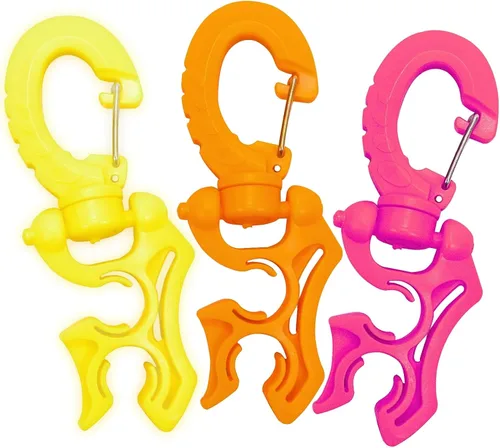 Miniatura 25 de Clip de soporte de manguera de buceo – Organizador de manguera seguro doble LP/HP para configuración BCD y gestión de equipos de buceo – Accesorio