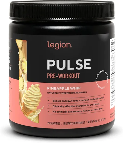 Miniatura 19 de LEGION Pulse Pre Workout - Bebida preentrenamiento de óxido nítrico totalmente natural para aumentar la energía, sin creatina, endulzada