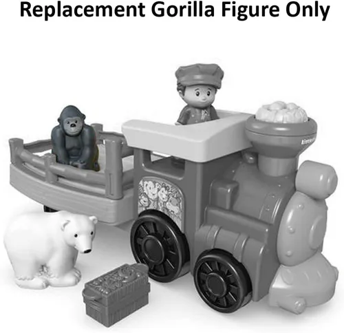 Miniatura 3 de Pieza de repuesto para el juego de tren del zoológico de Fisher-Price Little People Choo-Choo – CMP36 ~ Figura Gorila de repuesto ~ ¡Funciona