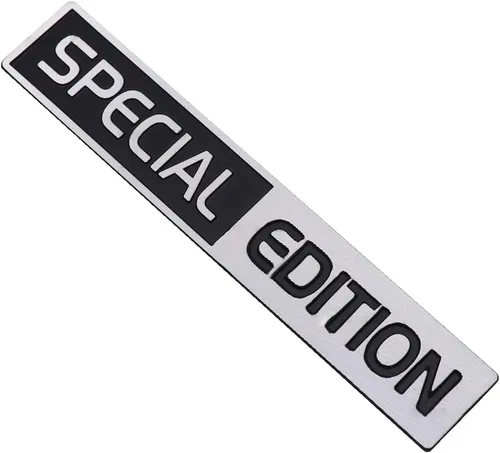Miniatura 3 de 1 emblema de edición especial 3D Auto Racing Sport Insignia para maletero trasero calcomanía para guardabarros laterales (negro cromado)