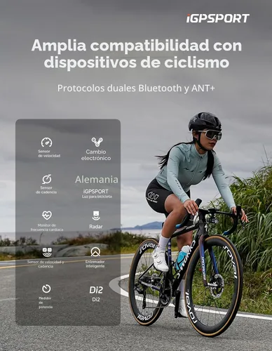 Miniatura 4 de iGPSPORT BSC200S GPS Bike Computer, navegación de ruta inalámbrica 2,4" pantalla Bluetooth ANT+Ciclo ordenador IPX7 impermeable
