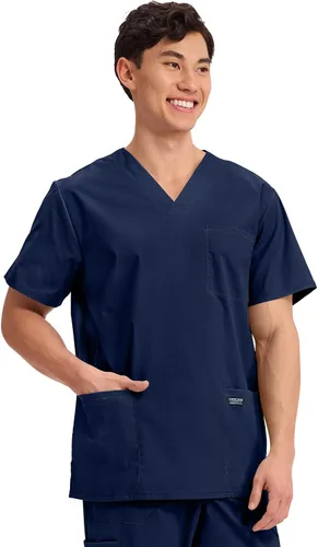 Miniatura 38 de Cherokee WW Professionals WW695 - Camisa de uniforme sanitario para hombre, con cuello en V