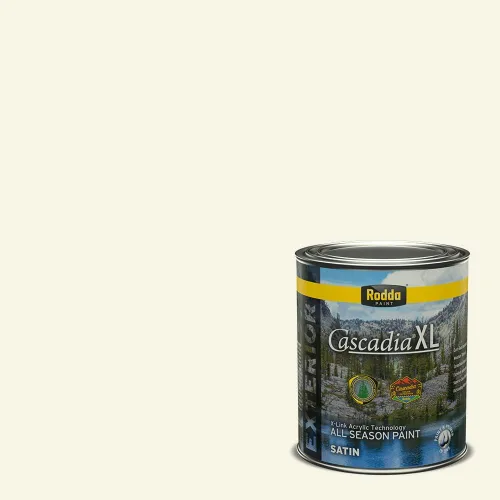 Miniatura 116 de Rodda Paint CASCADIA XL Pintura e imprimación satinada exterior en uno, cuarto de galón, solo ayer