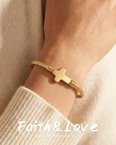 Miniatura 2 de Pulsera de cruz de confirmación católica regalos para adolescentes, niñas y mujeres