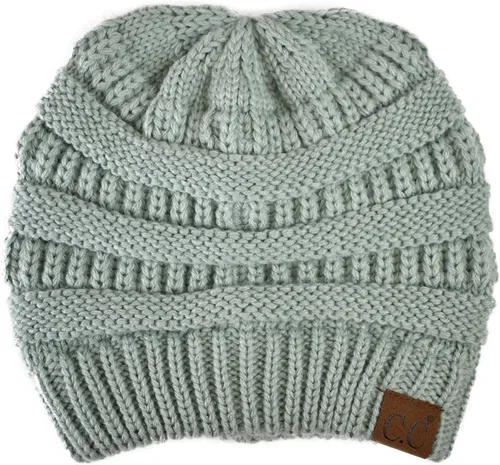 Miniatura 637 de C.C Trendy Warm Chunky Soft Stretch Cable Knit Beanie