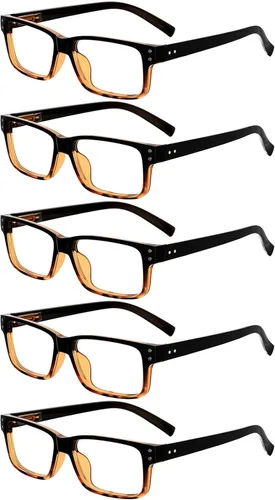 Miniatura 11 de Eyekepper Paquete de 7 lentes de lectura con bloqueo de luz azul para hombres +1.50 Bloqueador de luz azul b40 – 7 pares