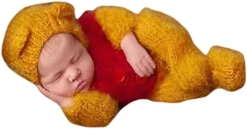 Moda recién nacido niños niñas bebé sesión de fotos accesorios trajes ganchillo ropa mohair sombrero pantalones fotografía accesorios disfraz