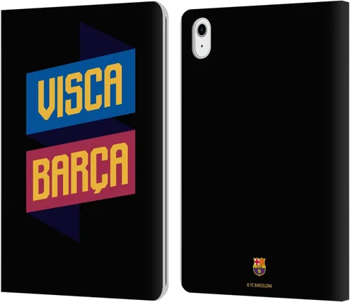 Miniatura 11 de Head Case Designs Officially Licensed FC Barcelona Logo and Pattern Forca Barca Leather Wallet Case Compatible with Apple iPad Air 11