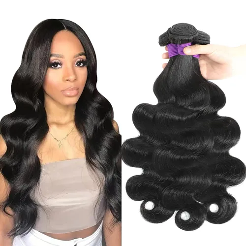 Miniatura 10 de 613 paquetes de cabello humano rubio ondulado, 3 paquetes de 10, 12, 14 pulgadas, 100% sin procesar, 10A, paquetes de cabello humano virgen