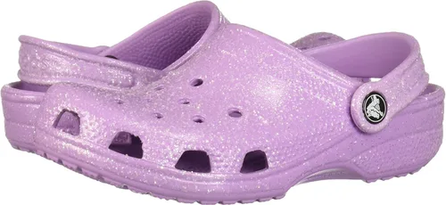 Miniatura 9 de Crocs Zuecos clásicos brillantes unisex para adultos, zapatos metálicos y con purpurina, Metálico