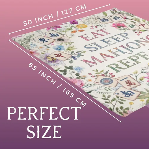 Miniatura 6 de Huglanket Mahjong - Regalos para mujer, divertida manta de franela Mahjong para amantes de Mahjongg, 50 x 65 pulgadas, agradable a la piel, manta