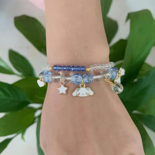 Miniatura 3 de ZMANYIJEW Pulsera de cuentas de cristal para mujer, lindas pulseras de cuentas a juego para mejor amiga