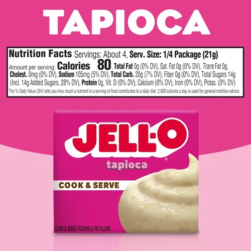 Miniatura 7 de Jell-O Cocine y sirva pudín sin grasa y relleno de pastel, tapioca, 3