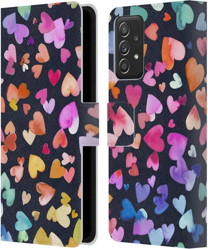 Miniatura 12 de Head Case Designs Officially Licensed Ninola Brushstrokes Multi Colorful Leather Wallet Case Compatible with Samsung Galaxy A53 5G (2022)