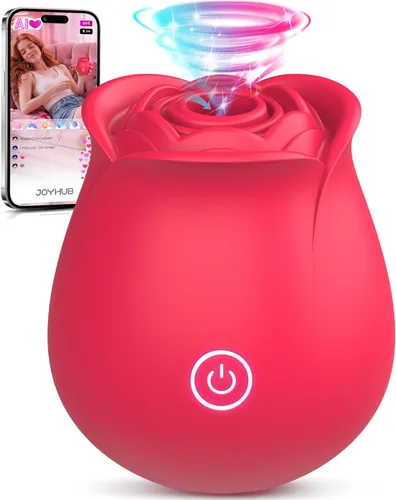 Vibrador de rosa juguete sexual para mujeres - Neworld vibrador de aleteo 2EN1, juguete de rosa, 9 modos de golpeteo y succión, juguetes adultos,