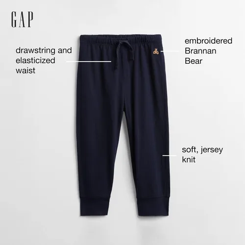 Miniatura 3 de GAP Pantalones jogger sin cierre para bebé niño