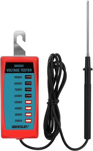 Miniatura 8 de ALLOSUN GK503B NEON Probador de voltaje de valla eléctrica Max 7 kV, rojo