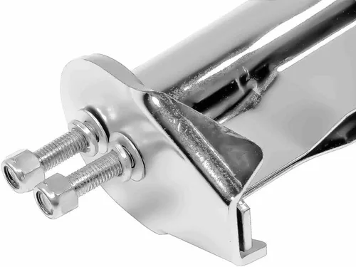 Miniatura 9 de Mytee Products Juego de soportes de suspensión de lodo con resorte en ángulo cromado, 28 pulgadas de longitud, espaciado de pernos de 1-1/8