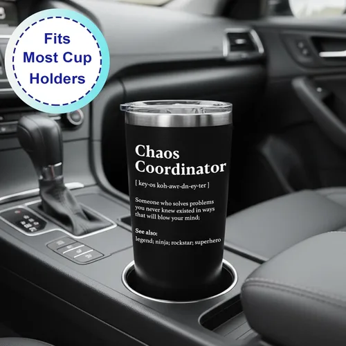 Miniatura 6 de WECACYD Chaos Coordinator - Vaso de Navidad, regalos de agradecimiento para mujeres, hombres, dama jefa, compañero de trabajo, gerente, oficina