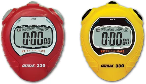 Miniatura 3 de Ultrak Cronómetro con temporizador acumulativo de pantalla jumbo Amarillo