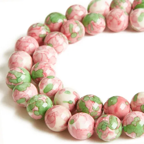 Miniatura 23 de 100 piezas de cuentas de jade birmano de 8 mm cuentas de piedras preciosas naturales cuentas redondas sueltas para manualidades y fabricación