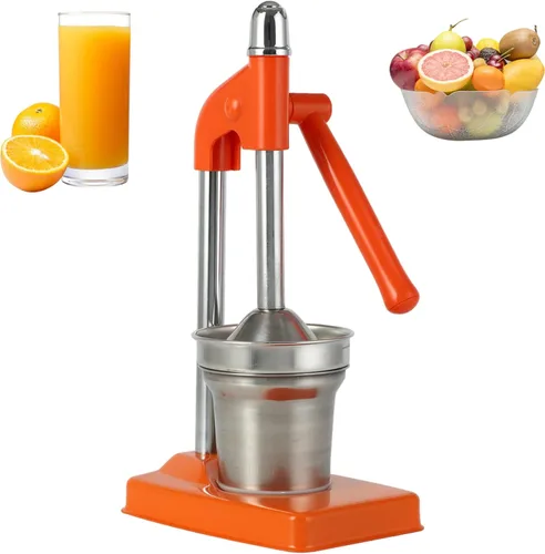 Exprimidor manual de acero inoxidable, exprimidor manual de frutas sin esfuerzo para naranjas, cítricos, limón más exprimidor de mano, manual,