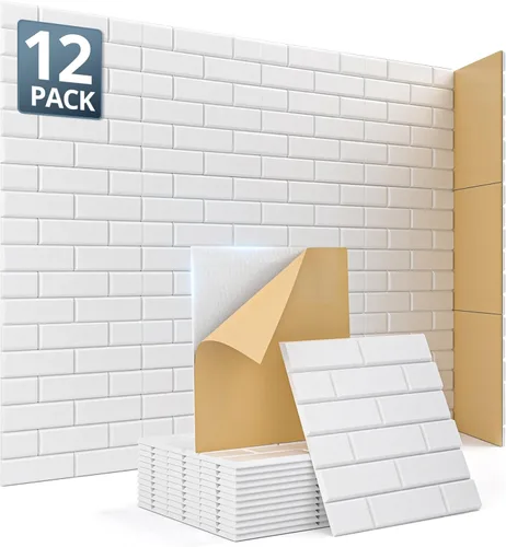 Miniatura 12 de Paneles acústicos para pared con absorción de sonido, paneles de azulejos autoadhesivos de diseño hexagonal en nido de abeja, paquete de 12
