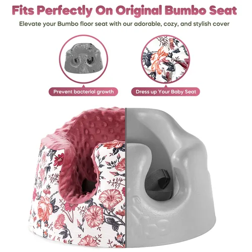 Miniatura 6 de Funda de asiento compatible con asiento Bumbo y Nuby, accesorios para asientos elevadores, funda suave y transpirable para bebé niña y niño, solo