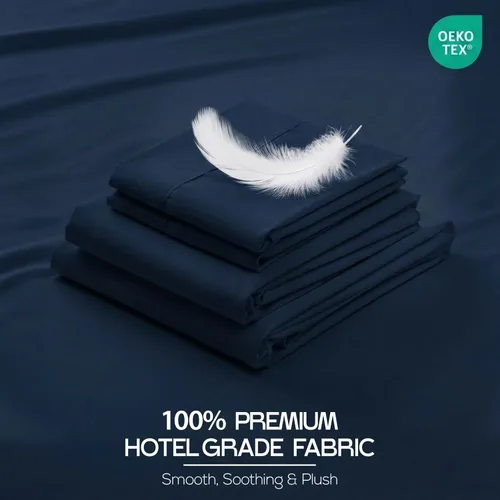 Miniatura 3 de Utopia Bedding Juego de sábanas de tamaño King, paquete a granel de 8 sábanas, microfibra suave cepillada, bolsillos profundos, resistente al
