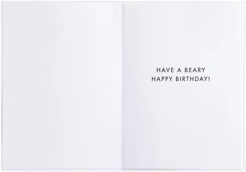 Miniatura 3 de NIQUEA.D, Tarjeta de cumpleaños de oso con sombrero