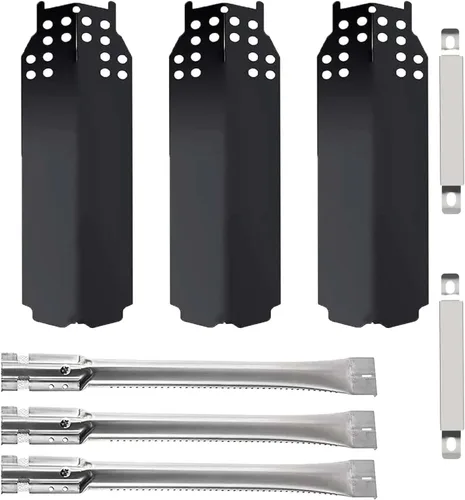 BBQ-PLUS Piezas de repuesto para parrilla Charbroil Classic 360 de 3 quemadores 463773717 G215-0203-W1 G320-0200-W1A, placas de calor, quemador de