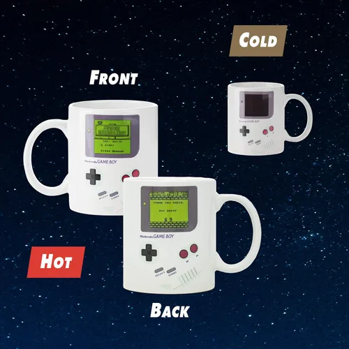 Miniatura 7 de Paladone Gameboy Taza de Café que Cambia de Color con el Calor - Regalo para Jugadores, Nerds, Fanáticos de Nintendo Mario, Hombres y Entusiastas