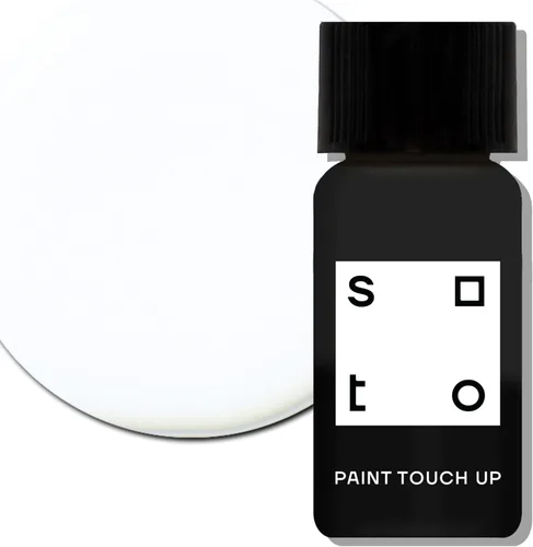 soto Pintura Blanca de Retrato, para Electrodomésticos + Porcelana, Acabado de Alto Brillo (No. 02 Oxman White) - 10 Mililitros de Esmalte +
