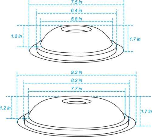 Miniatura 5 de 5304430149 y 5304430150 Tazones de goteo de quemadores de porcelana de repuesto 318067041 y 318067051 para estufa eléctrica de gama alta de AMI