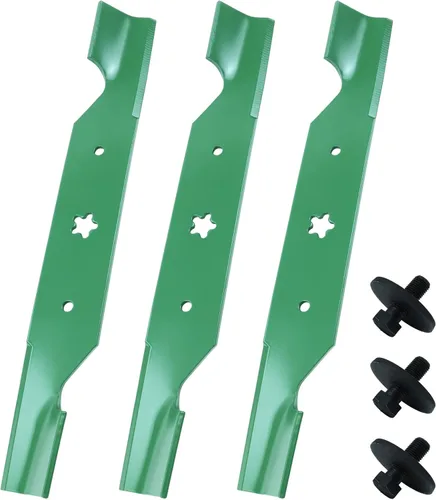 Miniatura 19 de Paquete de 3 cuchillas de cortacésped 115-5059-03 con pernos de hoja para Toro MX5000 MX5025 MX5050 MX5060 SW5000 Reemplazo Toro Timecutter 50