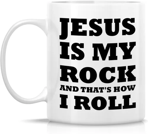 Miniatura 79 de Retreez Taza divertida – This Girl Runs on Coffee + Jesus - Tazas de café de cerámica de 11 onzas – Divertido, sarcasmo, sarcástico, motivacional
