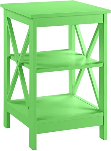Miniatura 17 de Convenience Concepts Oxford Mesa Final de 15.75" - Mesa moderna de sala de estar con estantes de almacenamiento, mesa auxiliar de noche transicional