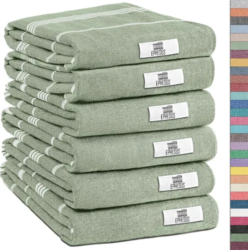 Miniatura 85 de EPHESUS TOWELS Toallas de Mano - Juego de 2 18" x 30" - Toalla de Mano Turca Decorativa para Baño, Cocina, Invitados, Cara, Cabello, Té, Paño