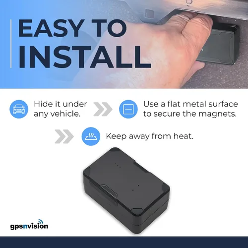 Miniatura 8 de Rastreador GPS magnético pequeño para vehículos, batería recargable de 1 mes, pequeño dispositivo de seguimiento oculto en tiempo real