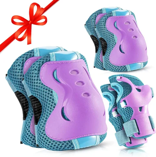 Miniatura 9 de BOSONER Knee Pads for Kids Roller-Skating: Adjustable Protective Gear Set Knee Elbow Pads Wrist Guards for Bike Cycling Skateboarding Scooter Gifts