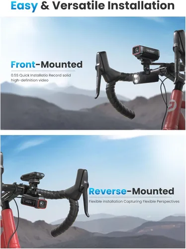 Miniatura 2 de AKEEYO -710Pro EIS Bike Cámara, 4K28FPS 20MP WiFi Cámara de acción con cámara impermeable IP66 Ultra HD, visión gran angular de 142° con tarjeta
