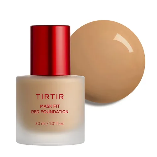 Miniatura 34 de TIRTIR Base de maquillaje rojo Mask FitCobertura impecable de larga duración, esencia energética, ligera, hidratante, difuminadora de poros, acabado