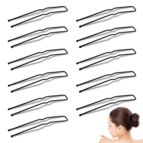 30 horquillas para el cabello en forma de U, de metal, bobby, ballet, para mujeres y niñas, peluquería, tenedores gruesos y delgados para el cabello