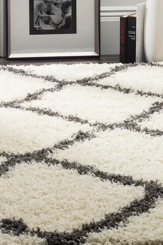 Miniatura 9 de Safavieh - Dallas Shag Collection SGD257A - Alfombra de área con diseño de enrejado de 10 x 14 pies